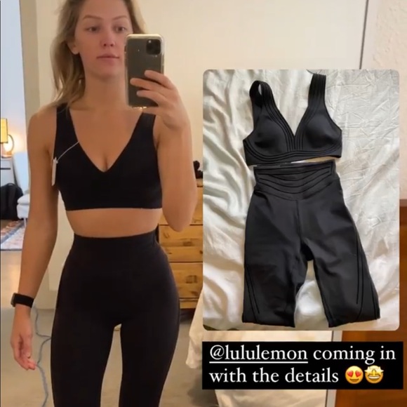 lululemon black get in line bra - Picture 6 of 7
